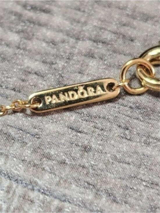 Authentic Pandora Treated Freshwater Cultured Pearl Collier Necklace - Picture 4 of 5